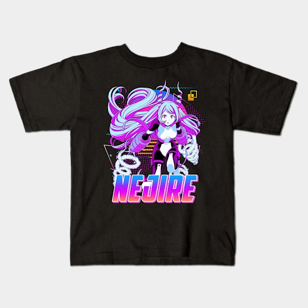 Nejire Retro - Fairy tail Kids T-Shirt by Jack Jackson